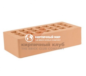 Кирпич лицевой керамический одинарный "Персик" М150